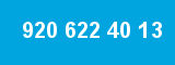 920 622 40 13 920 622 40 13